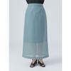 [Beams Heart] Skirt Sheer Cardboard Narrow Skirt Ladies SAX ONE SIZE