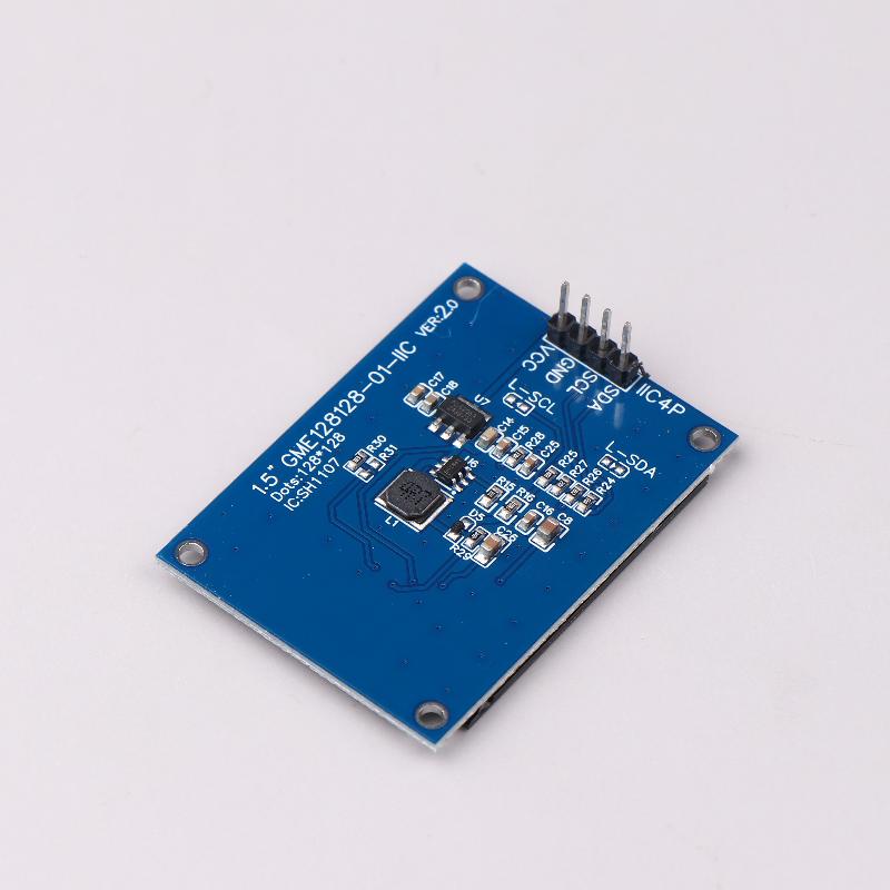 1.5 Inch 1.5" 128X128 Oled Screen Display Module 4Pin 7Pin Sh1107 Driver Iic 4 Pins White For Raspberry Pi For Stm32