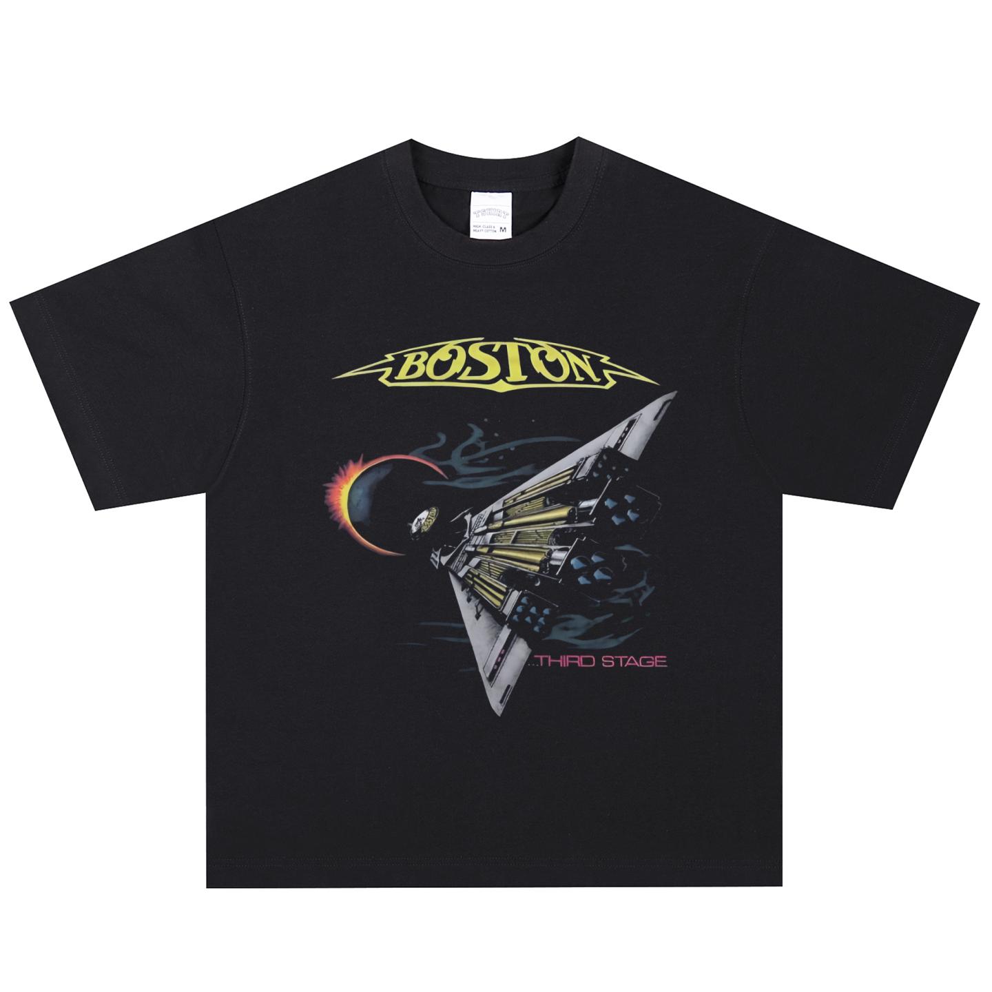 Boston T-Shirt, Soft Fabric Casual Daily Wear L