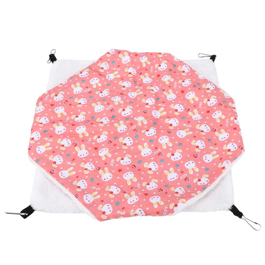 Haustier Warm Doppelschicht Hängematte Gute Luftdurchlässigkeit Hängender Eichhörnchen SchlafsackS Cartoon Rosa