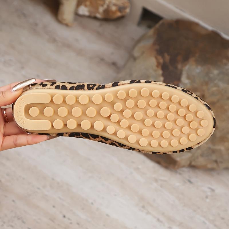Leopard Print Casual Loafers