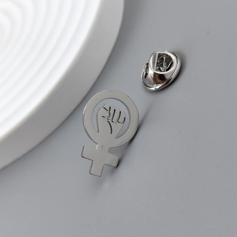 Symbol Of Women s Rise: Brooch Cufflinks Gender Equality High-end Suits Coats Accessories 14k