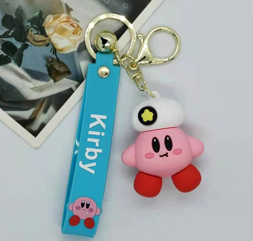 Latest Kirby Animation Keychains For Bag Car Key Chains Present Decoration Accessories Anime Merchandise Action Figure