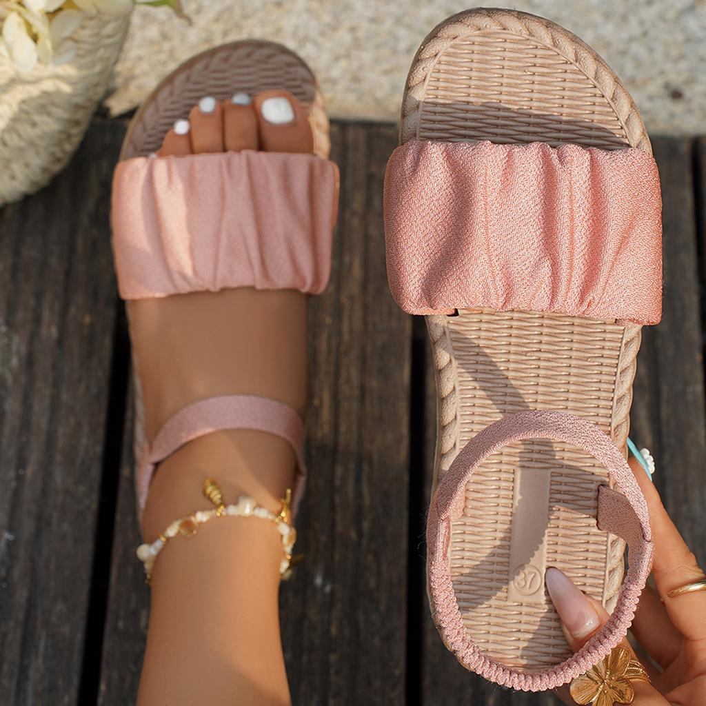 Mode Damen Sandalen 2025 Neue Sommer Leichte Sandalen Mode Strand Freizeit Hausschuhe Outdoor Schleife Flache Schuhe Heim Pantoletten Damen