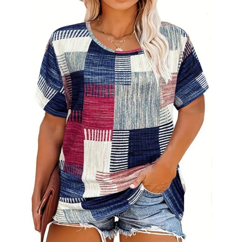 Women's T-shirt with Striped Pattern
