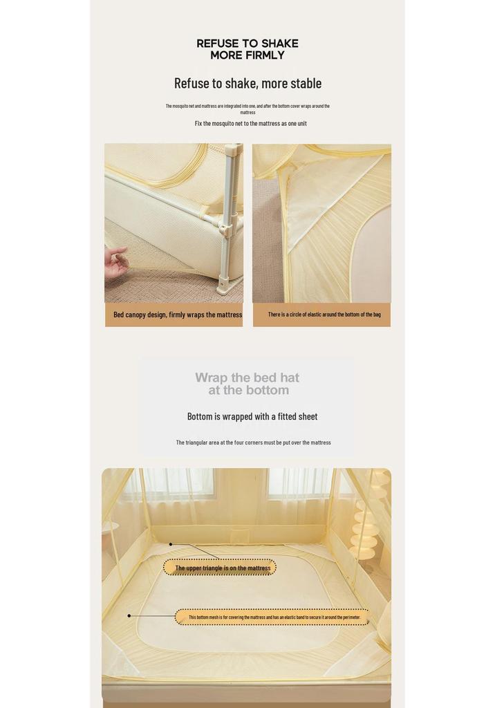 Class A Lace Anti-Fall Mosquito Net: Stylish Three-Door Bed Canopy for Kids' Bedrooms, 2026 Edition