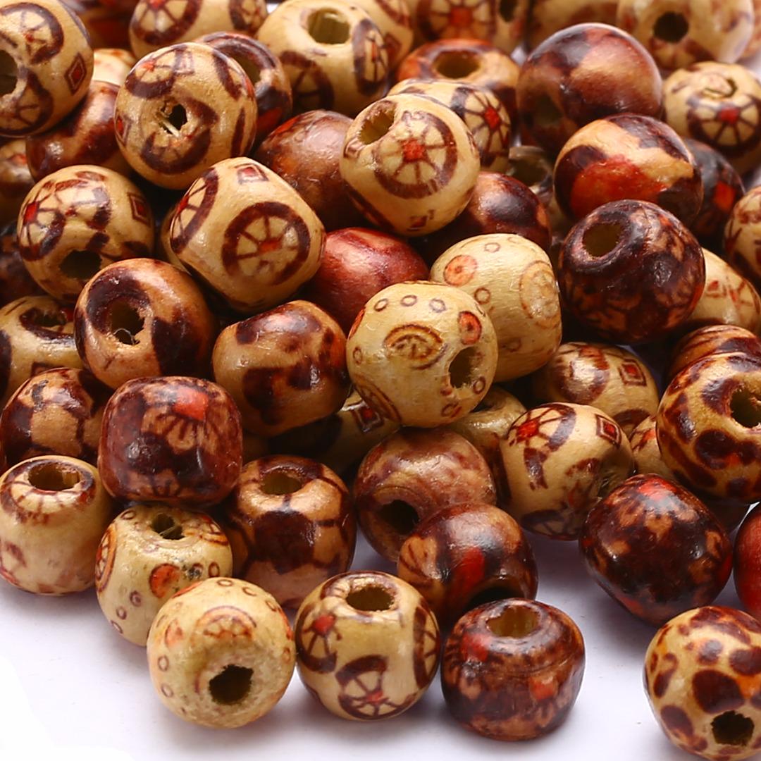 

Dagu 9x10mm 100шт Mix стиль деревянные бусины деревянные украшения сделать DIY