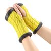 Double Side Plush Winter Warm Gloves - Exposed Finger Design