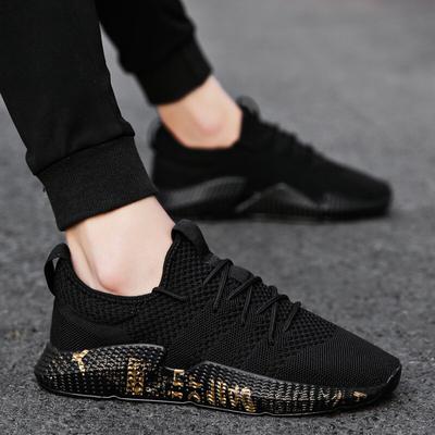 New Fashion Men Shoes Leisure Summer Super Light Breathable Woven Mesh Shoes Star Black Casual Shoes Men Sneakers Soft