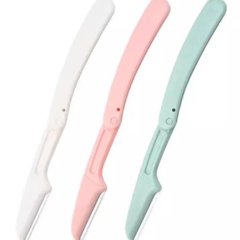 Folding Eyebrow Trimmer, Eyebrow Scraper, Shaving Knife Beginner's Set, Beauty Tools, Replaceable Blade Beauty Tools