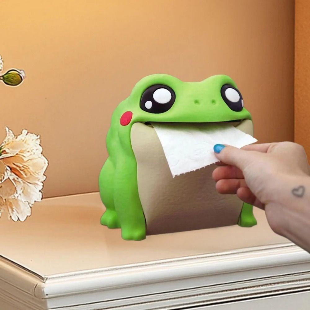 3D Printed Funny Roll Paper Dispenser Dust-proof Creative Paper Towel Box  Bathroom Accessories
