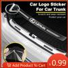 Interior Stickers 1Pcs Transparent Car Trunk Badge Protective Sticker Car Accessories For ES RX LS IS NX CT IS250 IS200 CT