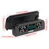 0-3.5Bar Digital Clock Car Tire Pressure Monitoring System Solar USB TPMS Rotating Holder T12 Temperature Warning Fuel Save
