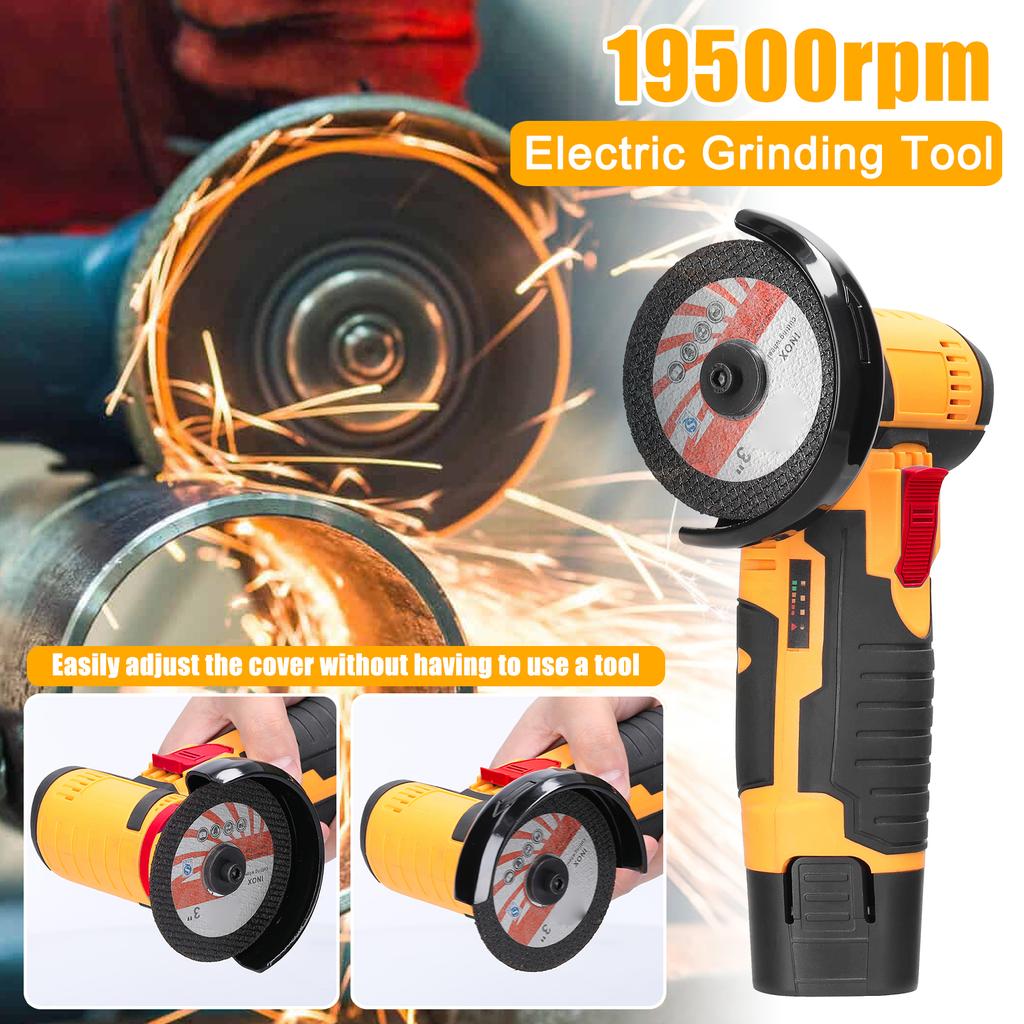 19500rpm Electric Grinding Tool Multifunctional Mini Grinder Handheld Cutter for Cutting Polishing Ceramic Tile Wood