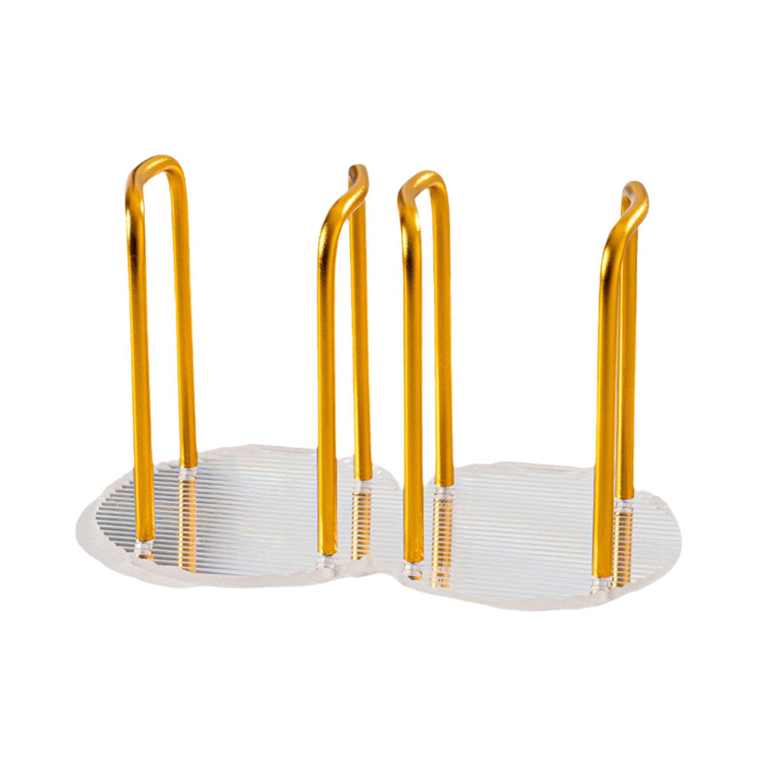 

Эффективная подставка-полка для хранения чашек, Шикарные полки для хранения чашек, Органайзер для чашек для любителей кофе и профессионалов A золотой