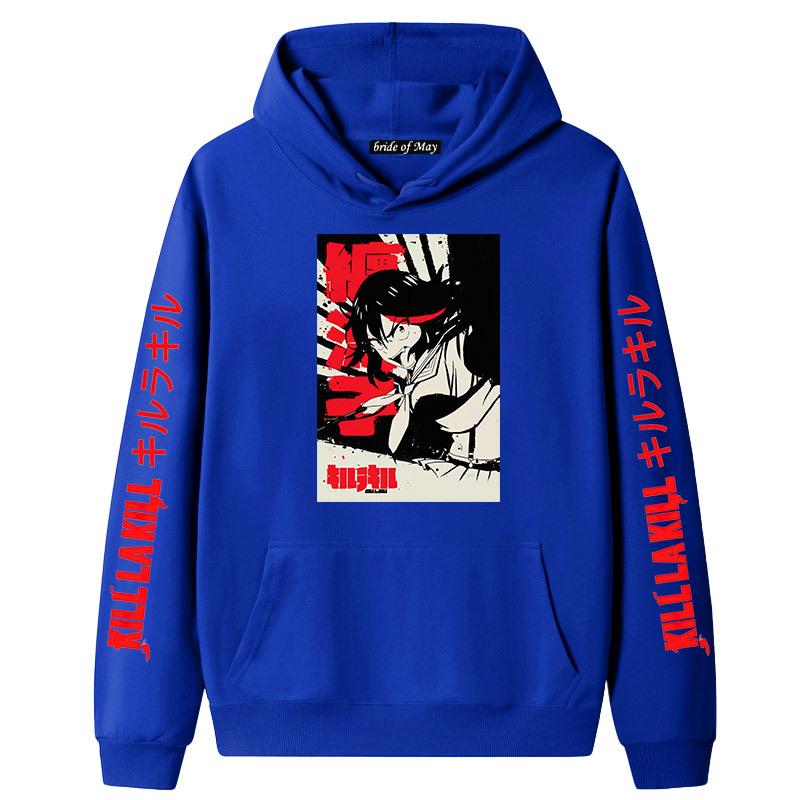 Japanese Anime Kill La Kill Hooded Long Sleeve Sweatshirt for Couples