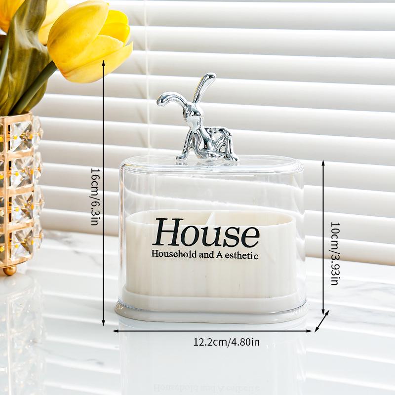 Luxury Toothpick and Cotton Swab Holder: Creative Personality Storage Jar