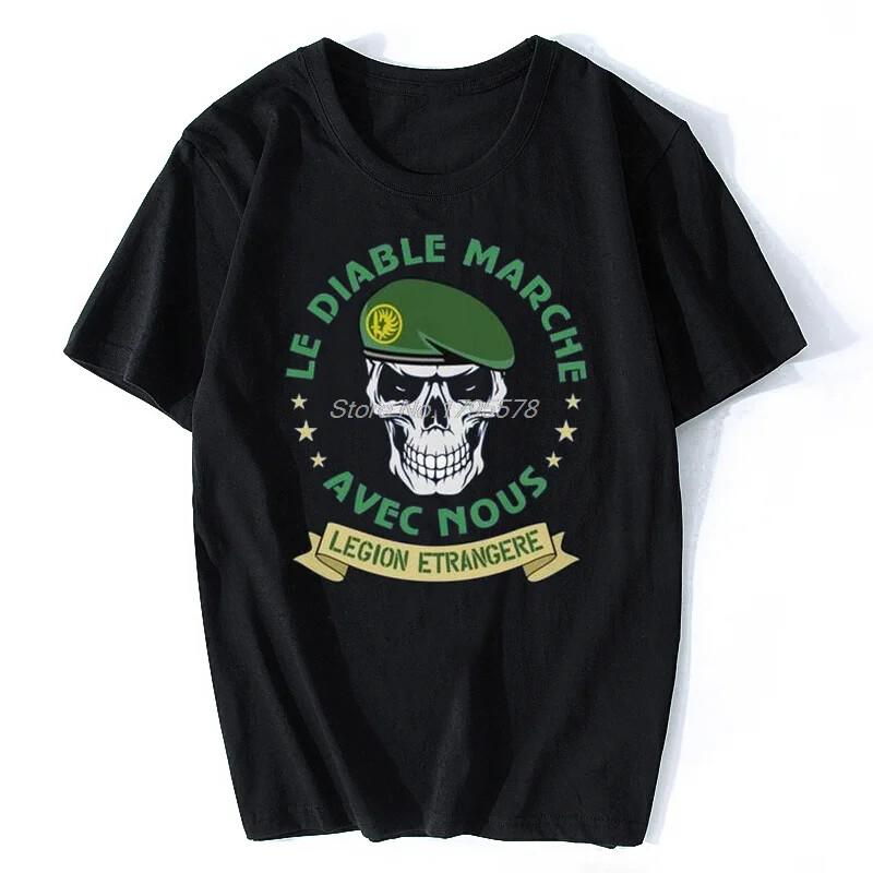 

Men Tshirt Legion Etrangere Paratrooper French Foreign Regiment T-Shirt Casual Unisex T-Shirt S