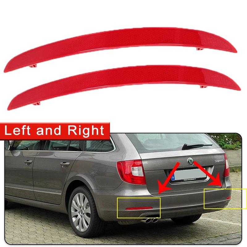 2x per Skoda Superb MK2 2008~2015 3T9949105 3T9949106 Riflettore Luce Paraurti Posteriore Lampada Stop Freno Freccia Accessori Auto