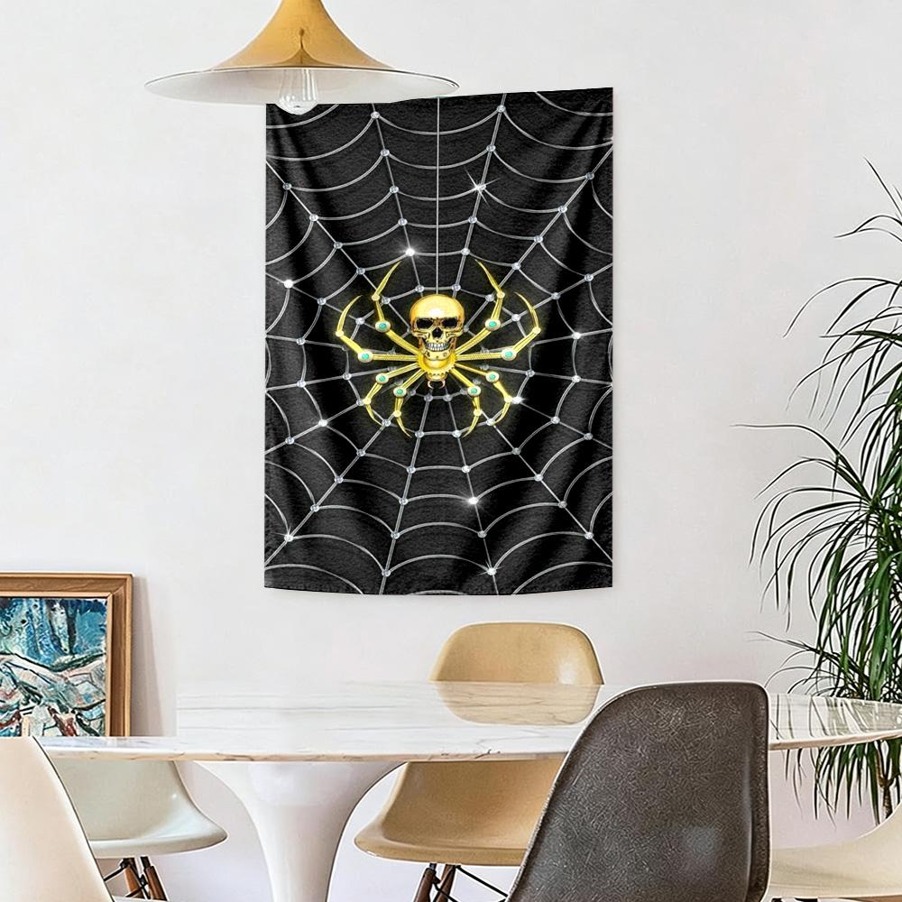 Spider Web Wall Decor Tapestry Art For Pet Memorial Birthdaywedding Party Backdrop Family Gift