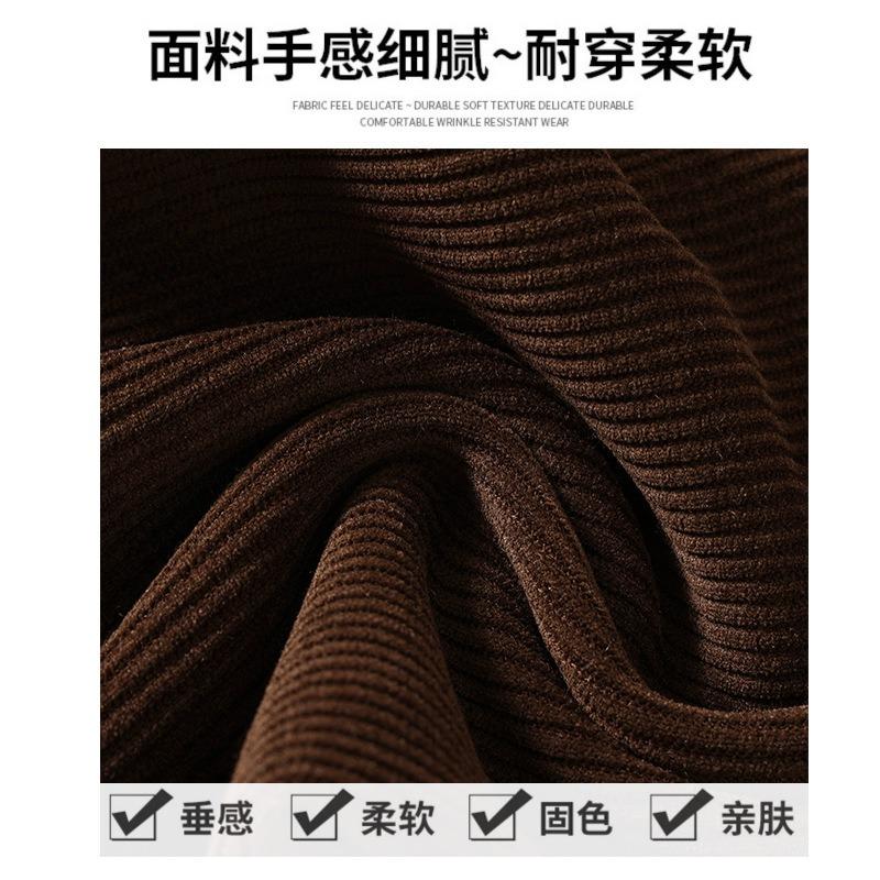 High Gram Weight Medium Chenille Wide-leg Pants Women's Spring and Autumn New High-waisted Loose Straight-leg Pants Casual Floor-mopping Trousers