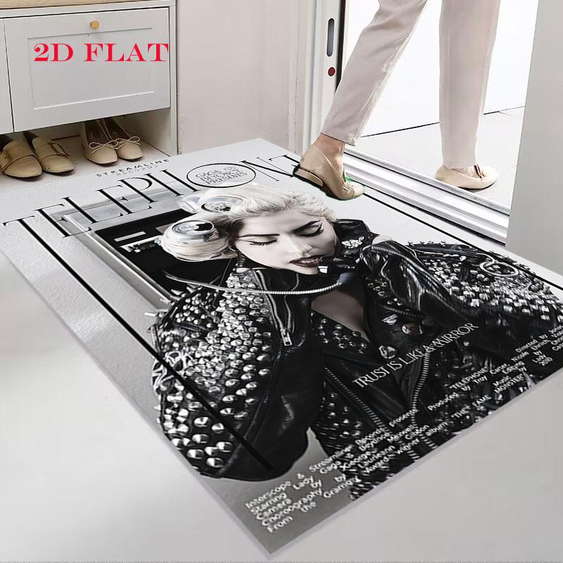 Lady Gaga Bold Carpet Rug for Living Room Bedroom Home Sofa Decoration,Kids play Nonslip Floor Mat