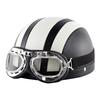 Summer Ventilated Half Helmet With Visor Electric Scooter Riding Safety Gear Adult Unisex Cycling Protective Headwear