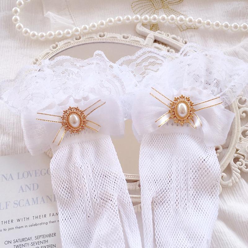 

38 стилей, ажурные кружевные цветочные перчатки без пальцев, элегантные, солнцезащитные, женские, сетчатые, для танцев, свадебные, варежки, украшение для рук One Size