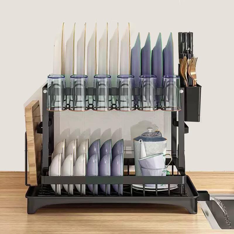 YouShu 2-Tier Carbon Steel Dish Drying Rack
