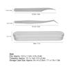 Stainless Steel Eyelash Extension Tweezers False Eyelashes Grafting Tweezers Makeup Tool