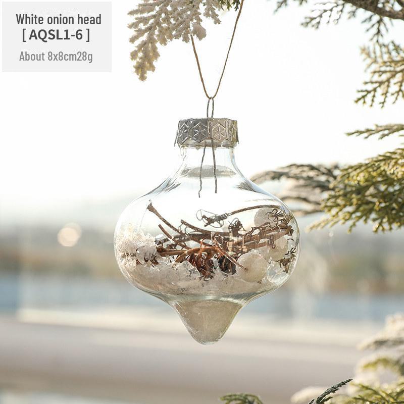 Hong Kong Heng 6cm Transparent Red Fruit Christmas Tree Ornament