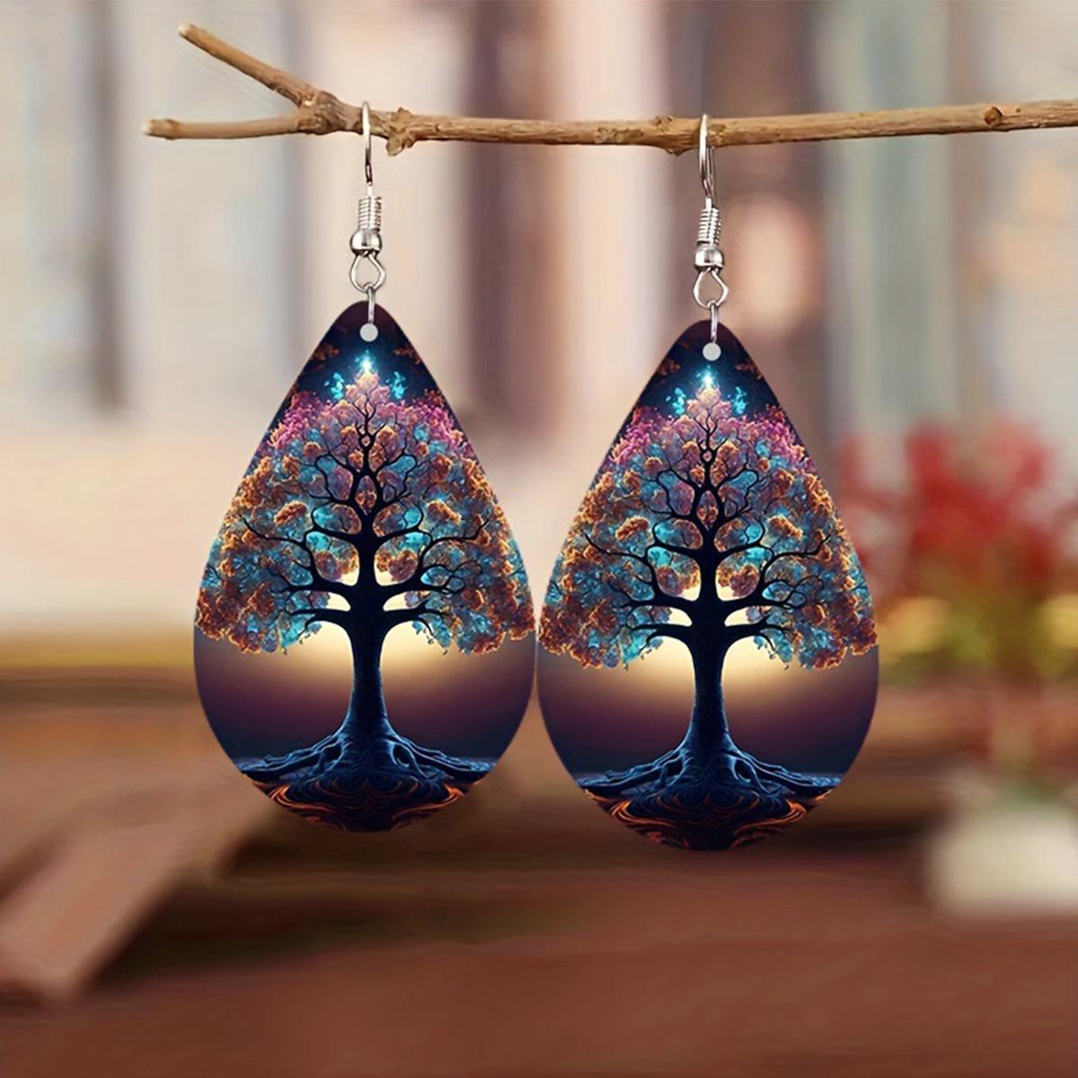 

Серьги-слезинки Милые подвески для девочек Ювелирные изделия для женщин фиолетовый