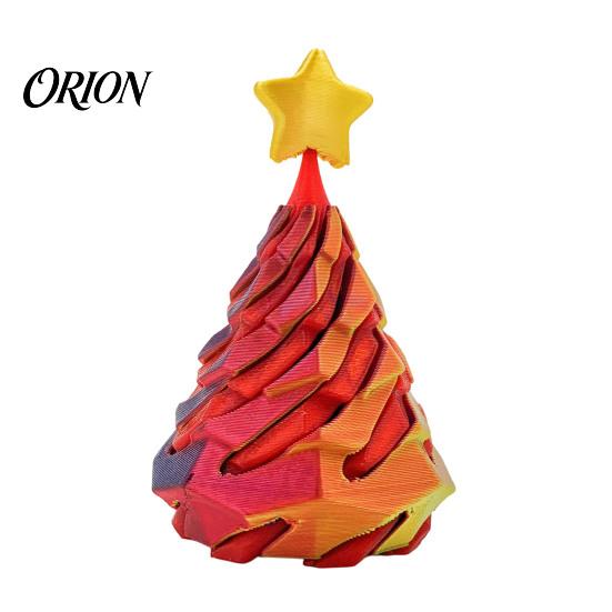 Christmas Tree Fidget Toy Spiral Toy, 3D Printed Mini Xmas Decor Ornament, Stress Relief Cone for Desk Decoration Party Favor