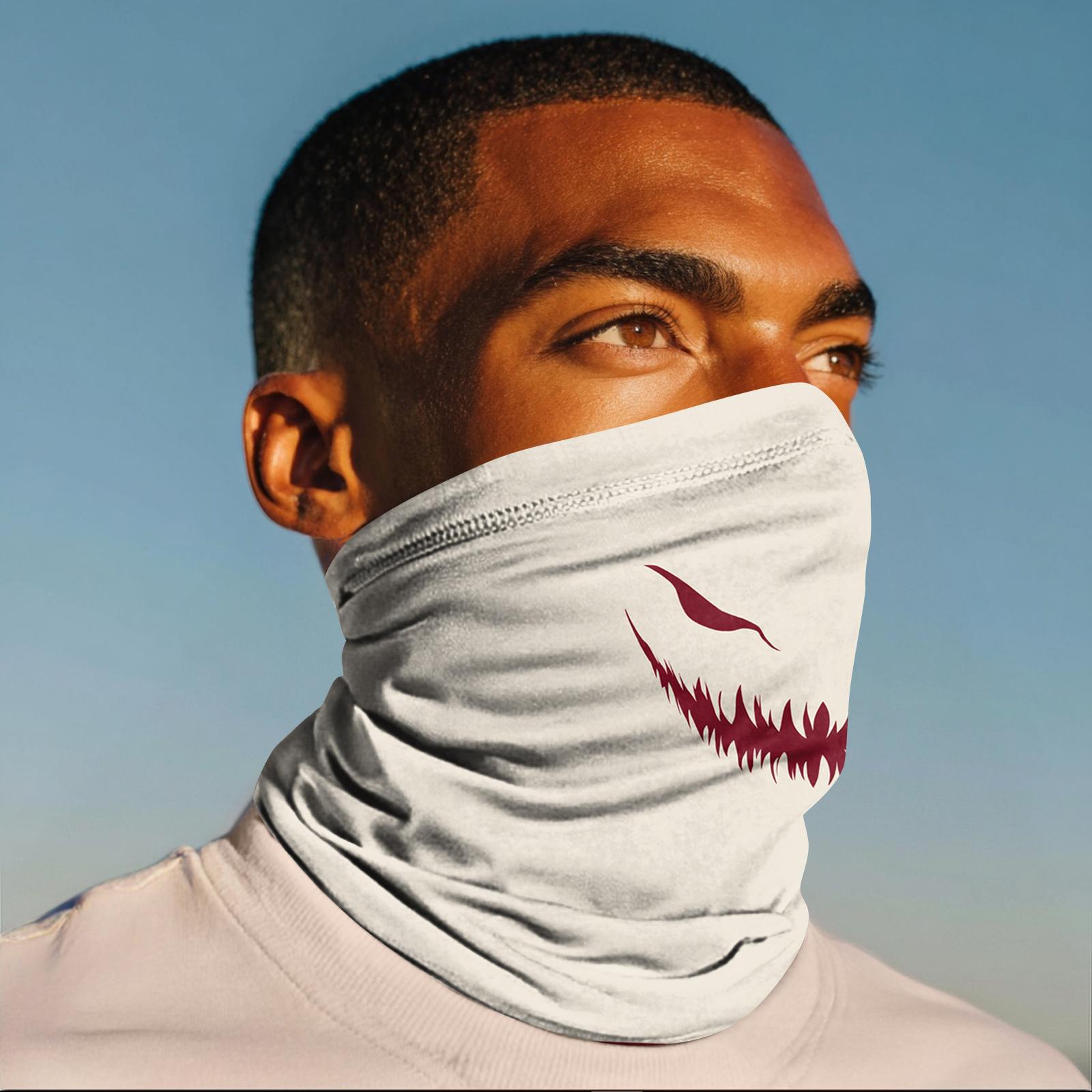 

Уличная маска от солнца для велоспорта, рыбалки, анти-ультрафиолетовая бандана, солнцезащитная повязка на шею One Size белый