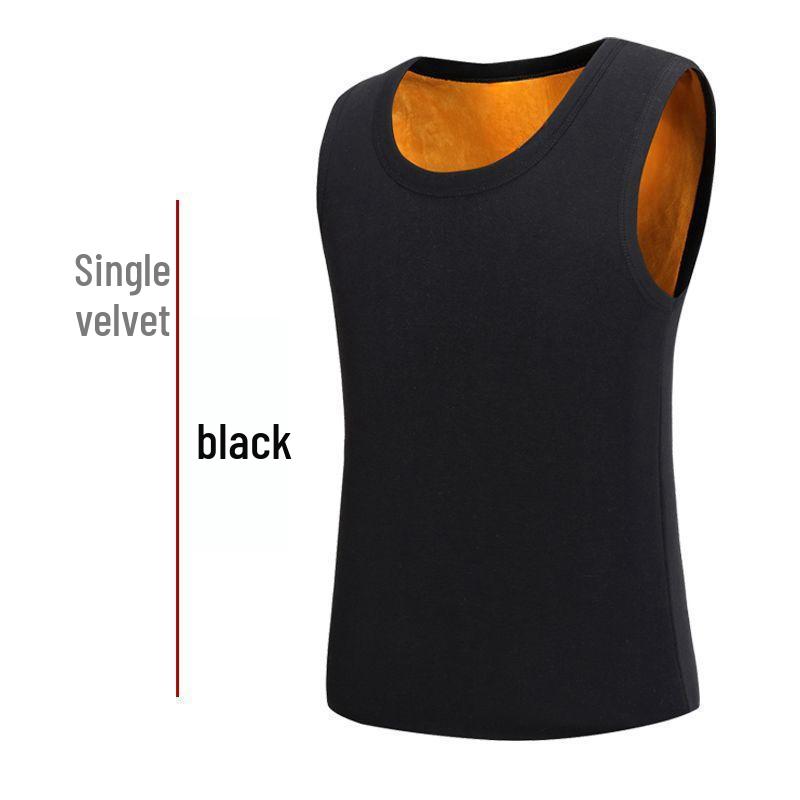 

Men s Fleece-Lined Heating Vest - Warm Slim Fit for Autumn & Winter 4XL (160-180 jin) чорний