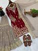 Indian Bollywood Party Wear Sharara Salwar Suit Women Bollywood Faux Georgette Salwar Kameez