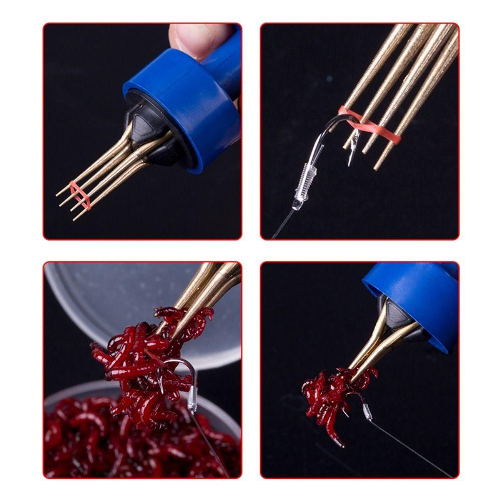 5000pcs Elastic Fishing Rubber Bait Bands Rubber Red Blood Worm Baits Elastic Band Latex Raw Material Yellow