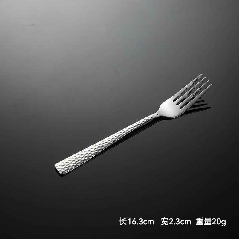 430 Stainless Steel Hammer C007 Series Knives, Forks, Spoons, Square Handles, Western Tableware, Snakeskin Gifts, Water Cube