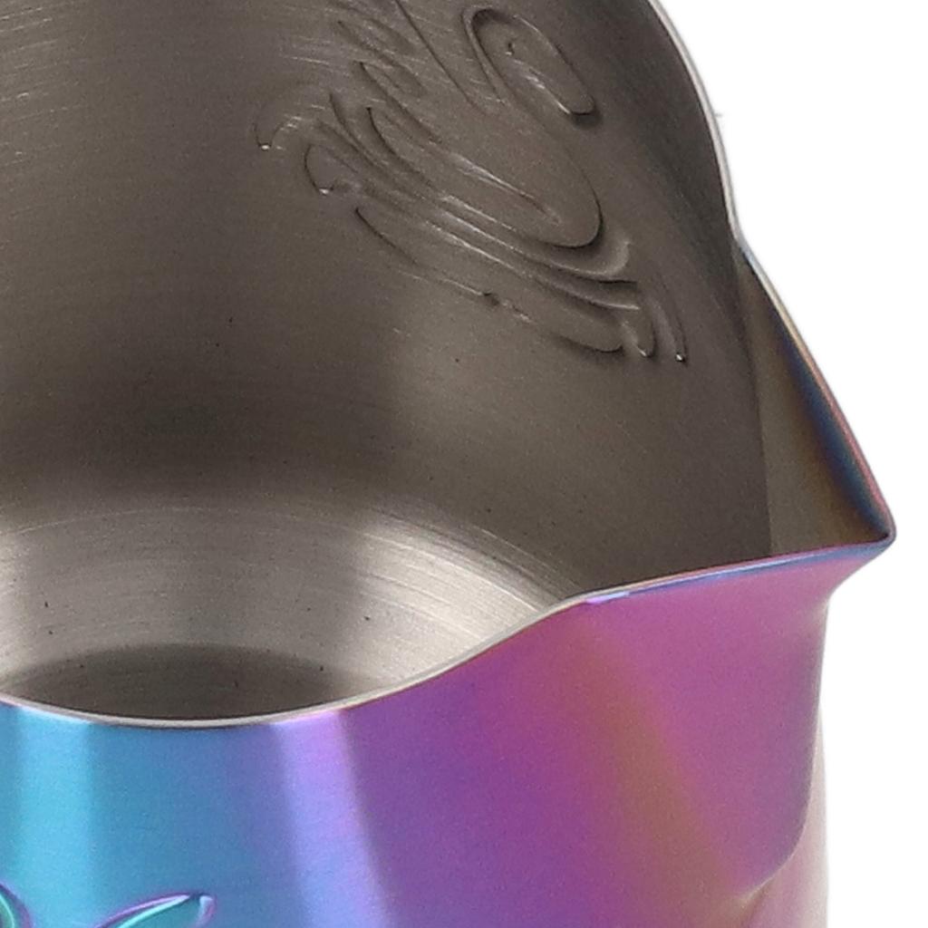 Milk Frother Pitcher 380ml Food Grade Stainless Steel Eagle Spout Multifunction Milk Frother Cup for Milk Cream
