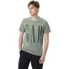 Gap Ss23 Briefopdruk Ronde Hals Pullover Korte Mouwen T-shirt Unisex T-shirt Mochi-Groen 610134