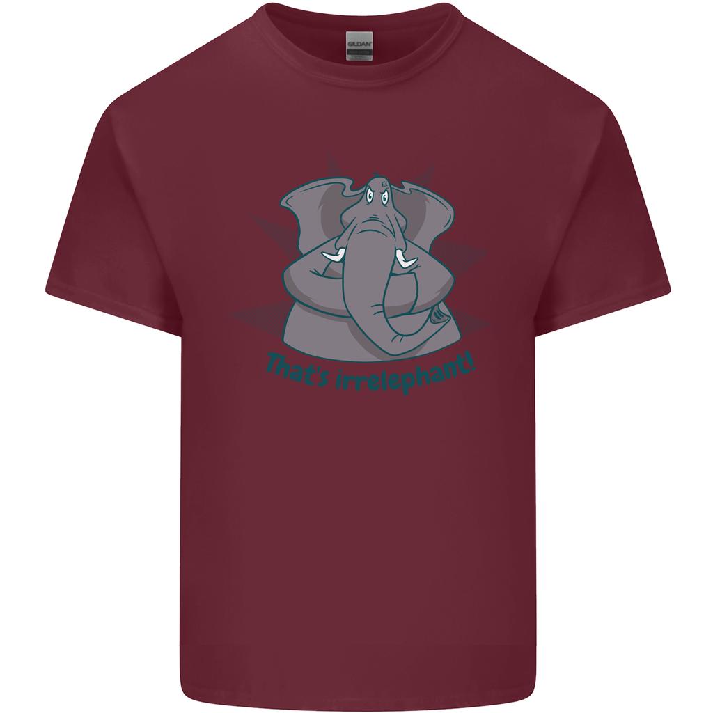Irrelephant Funny Elephant Unisexs Light Cotton TShirt