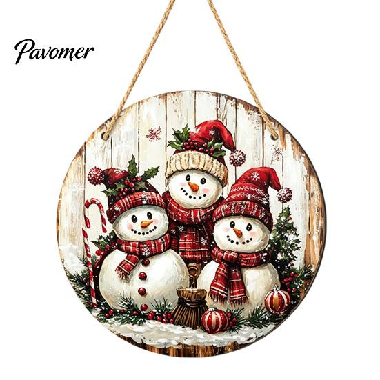 Seasonal Wall Sign Christmas Wooden Hanging Sign, Gnome Snowman Angel Candle 2D Wood Plaque, Rustic Farmhouse Art Vintage Xmas Door Hanger for