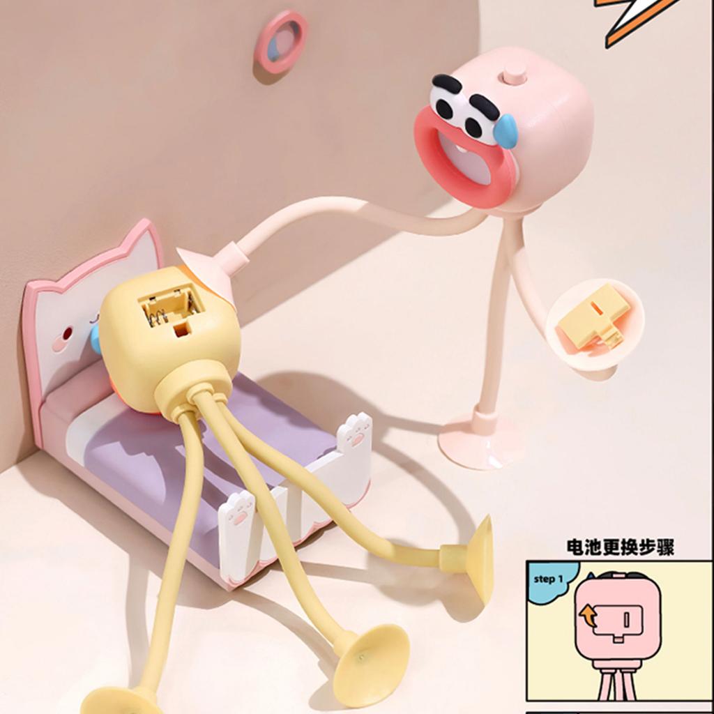 Creative Desktop Ornament Suction Cup Octopus Night Light Portable and Cute Desk Lamp Phone Holder Desk Lamp Atmosphere Light