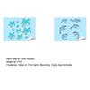 Glow in The Dark Ocean Sink Sticker Self-Adhesive Waterproof Bathroom Decals Cute Turtles Dolphins Sea Animal PVC Sticker for Sinks Bathtubs