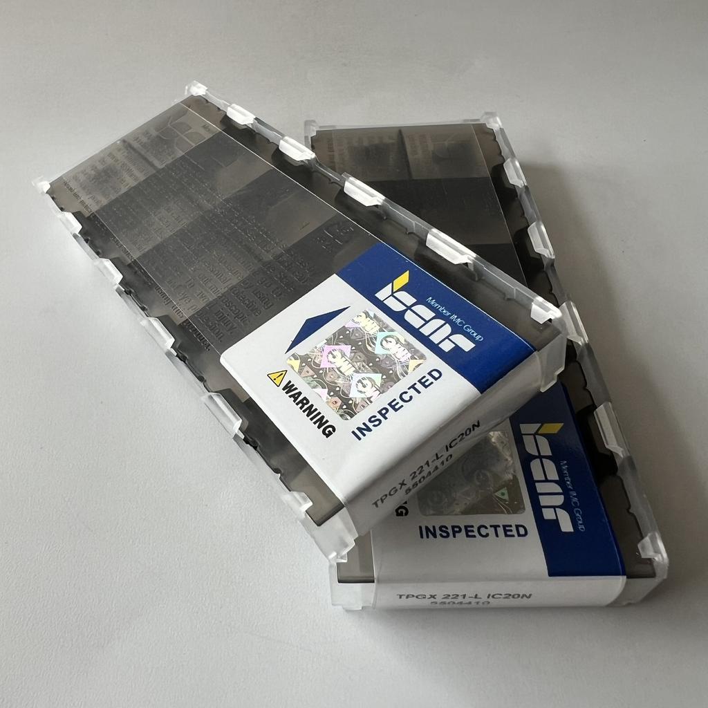 ISCAR / TPGX110304-L IC20N / Industrial indexable carbide inserts 10 Pcs