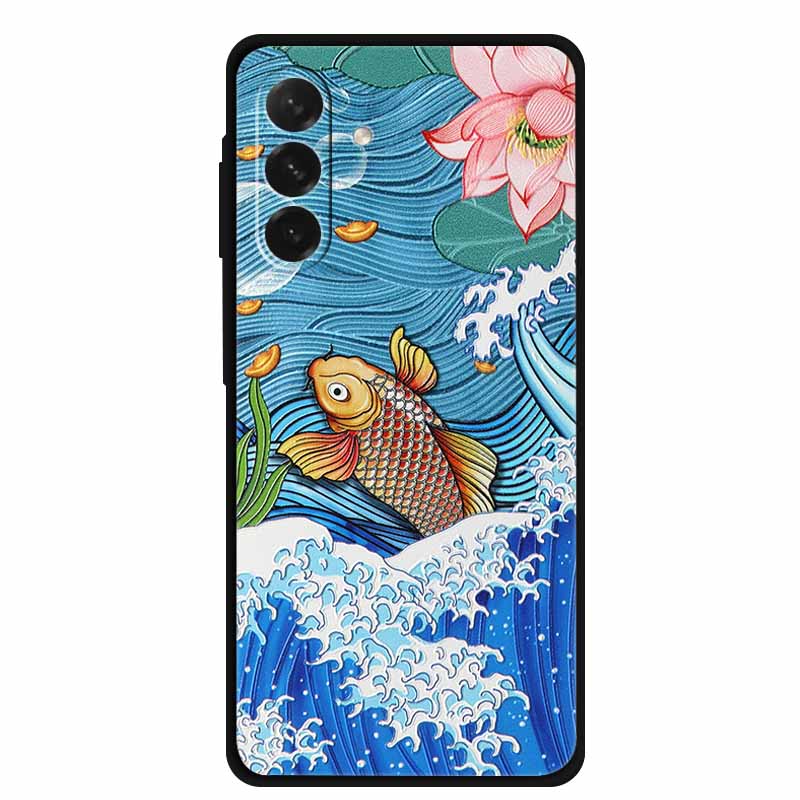 For Samsung Galaxy A56 5G Case 3D Relief Silicone Emboss Soft Protective Covers for Galaxy A26 / A36 / A56 Phone Back Cases A 56