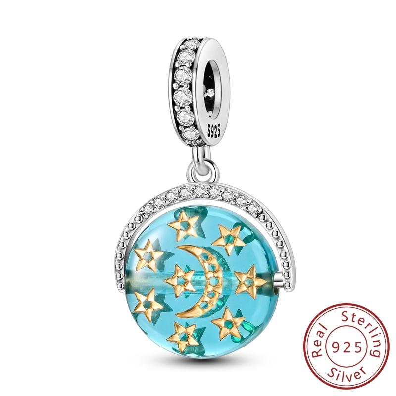 Copper Colorful Zircon Charm Bead Charms Pendants Compatible With Authentic Bracelets Do It Yourself Making Gift