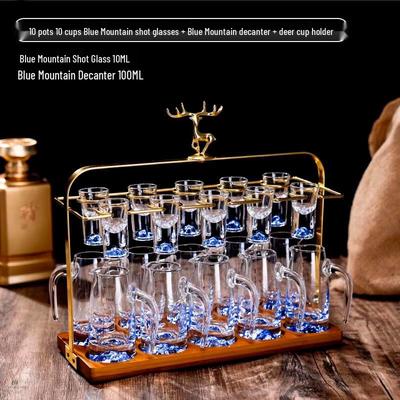 Lyxigt Kristall Baijiu Glas & Karaff Set