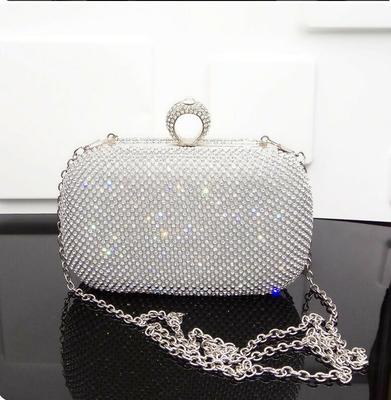 Abend-Clutch-Taschen Diamantbesetzte Abendtasche Mit Kette Schultertasche Damen-Handtaschen Geldbörsen Abendtasche Für Hochzeit Geldbörse