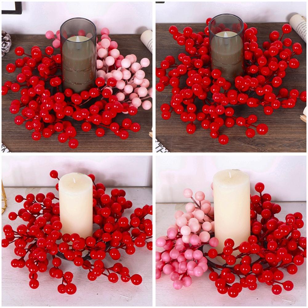 Artificial Berry Garland Wreath for Front Door Outdoor Seasonal Use